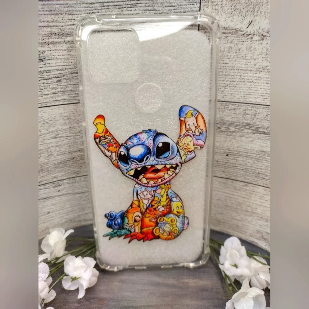 Disney Stitch Ultra Clear Case  Protective Silicone For Google Pixel 5A